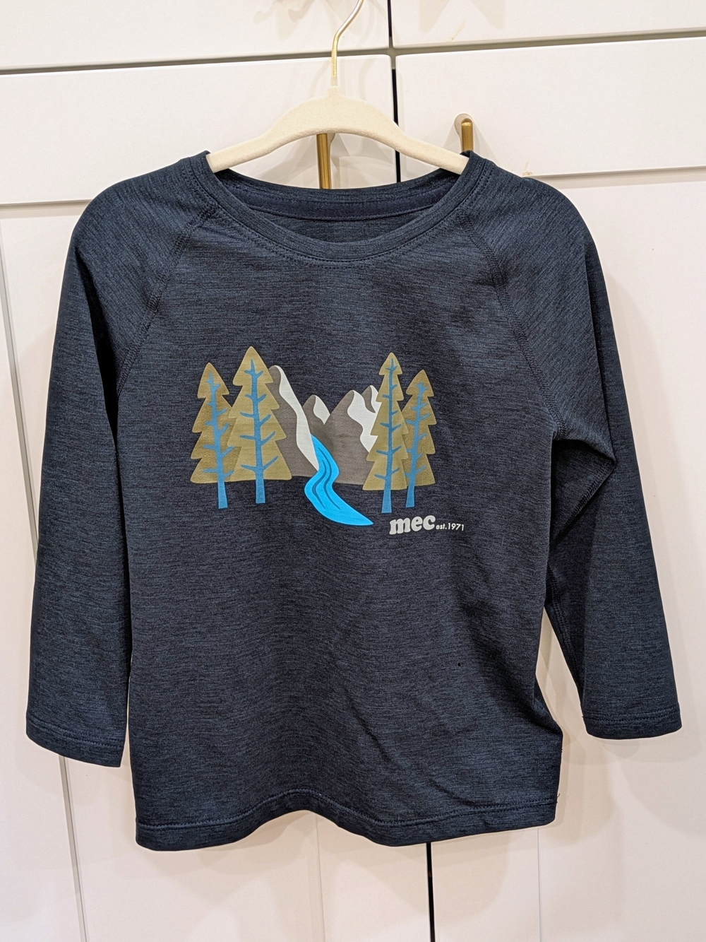 MEC Long Sleeve Tee with Blue River Graphic